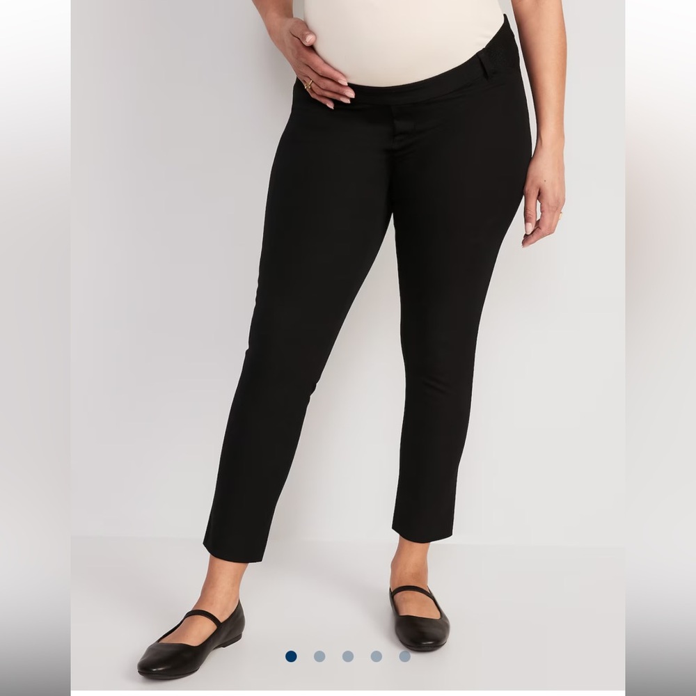 Old Navy Maternity Side-Panel Pixie Ankle Pants - image 1